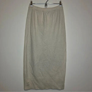 SABRE Josephine V.P. England 100% Pure Lambswool Midi Length Knit Skirt